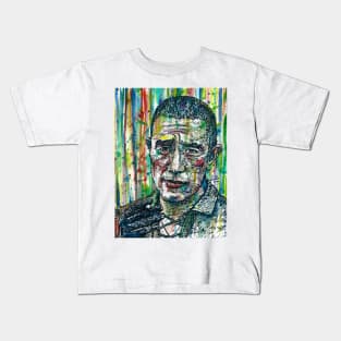 YUKIO MISHIMA watercolor and ink portrait.1 Kids T-Shirt